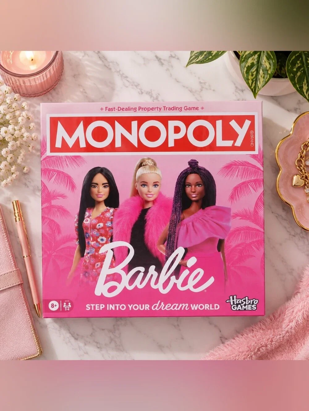 Barbie Monopoly Board Game Hasbro Mattel Factory Sealed NEW